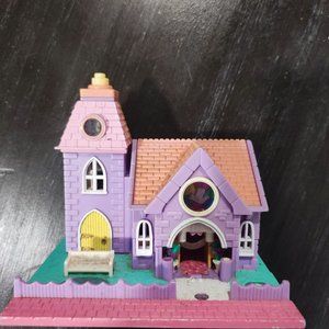 Rare vintage 1993 Bluebird Polly Pocket Wedding Chapel Pollyville No figures
